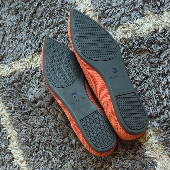 Rothy's Orange Ballerina Flats Size Women's 10 - Picture 3 of 5